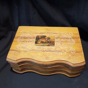 Wooden Decorative Box with Intricate Design